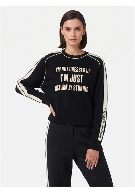Maglia Tricot stile felpa ELISABETTA FRANCHI | MK14S66E2685